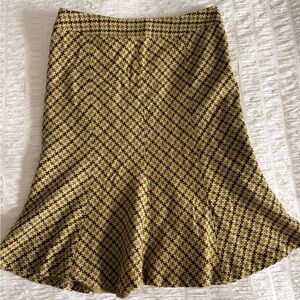 Retro Stylish Houndstooth Skirt - Multicolor